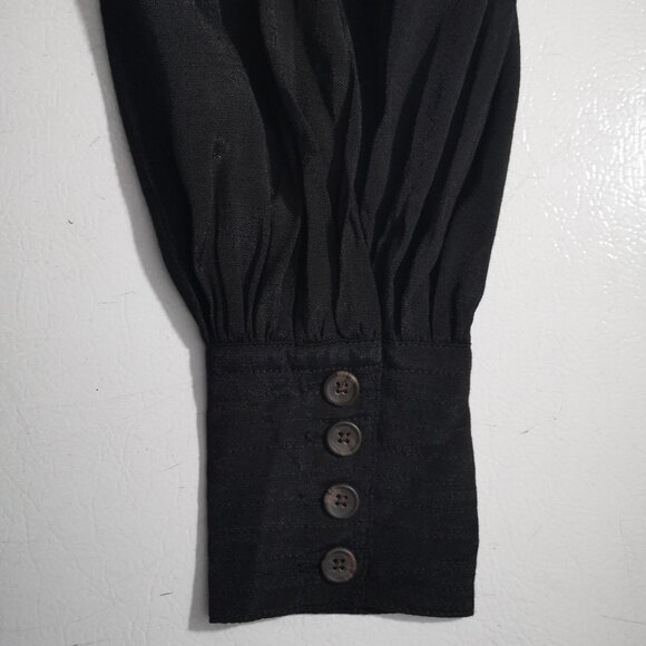 NWT Banana Republic Ladies Size Small Long Sleeves Black Shirt Dress - Picture 8 of 11